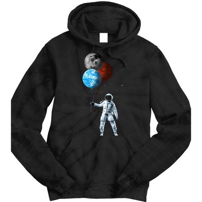 Planet Balloons Astronaut Space Tie Dye Hoodie