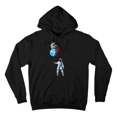 Planet Balloons Astronaut Space Tall Hoodie