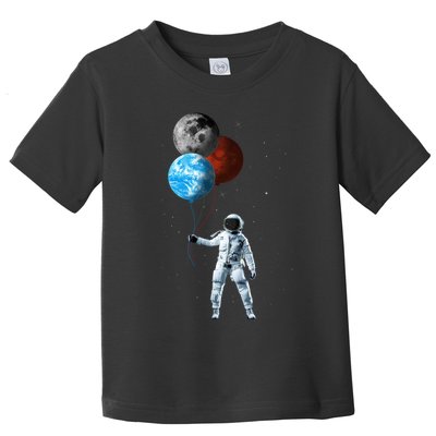 Planet Balloons Astronaut Space Toddler T-Shirt