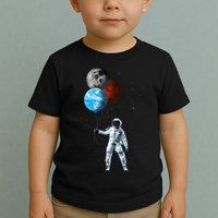 Planet Balloons Astronaut Space Toddler T-Shirt