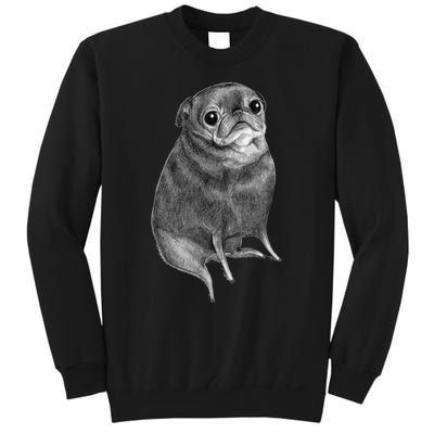 Sweet Black Pug Sweatshirt