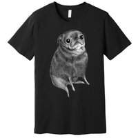 Sweet Black Pug Premium T-Shirt