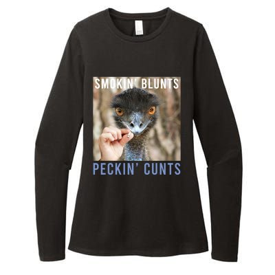 Smokin Blunts Peckin Cunts Womens CVC Long Sleeve Shirt