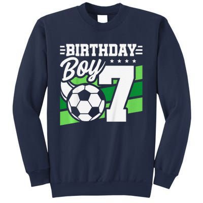 Soccer Birthday Party 7 Year Old Boy 7th Birthday Sweatshirt