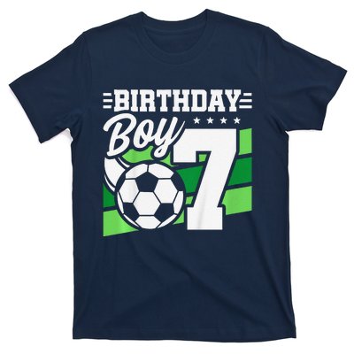 Soccer Birthday Party 7 Year Old Boy 7th Birthday T-Shirt