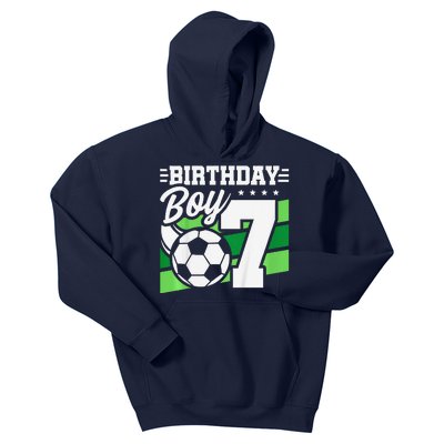 Soccer Birthday Party 7 Year Old Boy 7th Birthday Kids Hoodie