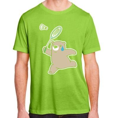 Sweet Bear Playing Badminton Badminton Player Badminton Gift Adult ChromaSoft Performance T-Shirt