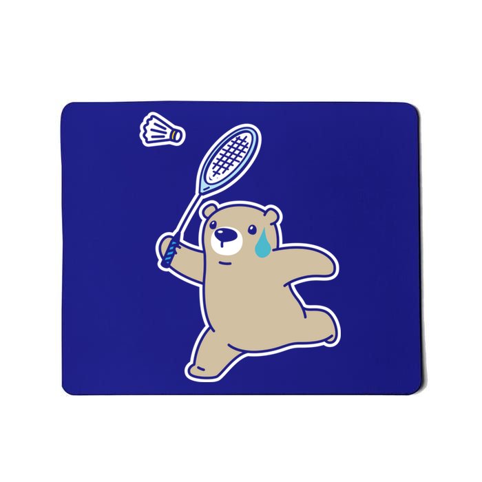 Sweet Bear Playing Badminton Badminton Player Badminton Gift Mousepad