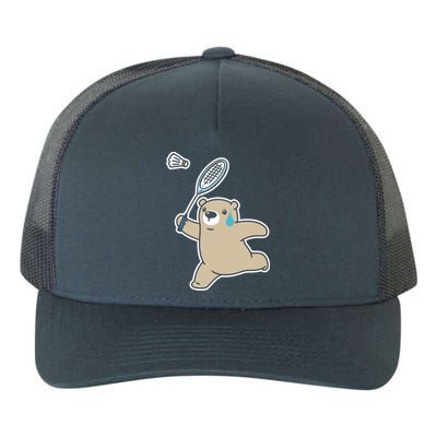 Sweet Bear Playing Badminton Badminton Player Badminton Gift Yupoong Adult 5-Panel Trucker Hat