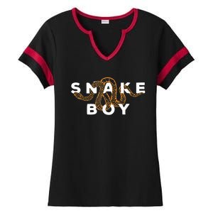 Snake Boy Python Herpetology Snakes Owner Ladies Halftime Notch Neck Tee