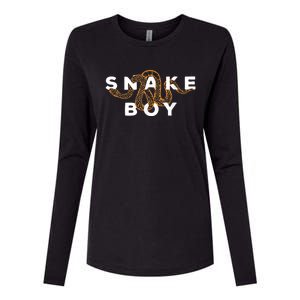 Snake Boy Python Herpetology Snakes Owner Womens Cotton Relaxed Long Sleeve T-Shirt