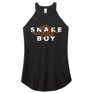 Snake Boy Python Herpetology Snakes Owner Women's Perfect Tri Rocker Tank