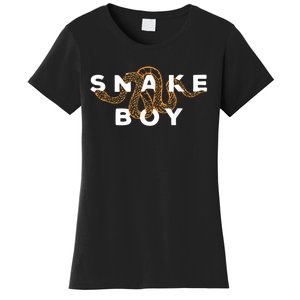 Snake Boy Python Herpetology Snakes Owner Women's T-Shirt