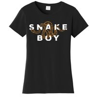 Snake Boy Python Herpetology Snakes Owner Women's T-Shirt