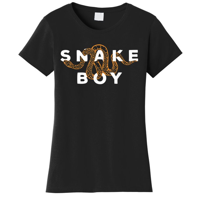 Snake Boy Python Herpetology Snakes Owner Women's T-Shirt