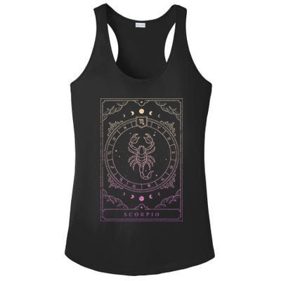 Scorpio Birthday Present Wo Zodiac Sign Ladies PosiCharge Competitor Racerback Tank
