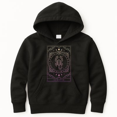Scorpio Birthday Present Wo Zodiac Sign Kids Hoodie