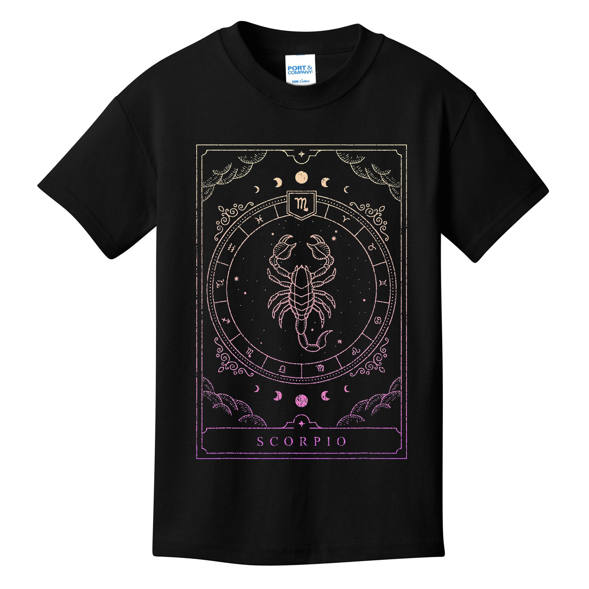 Scorpio Birthday Present Wo Zodiac Sign Kids T-Shirt