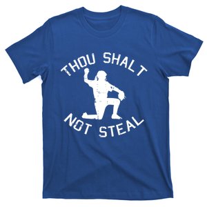 Softball Batter Pitcher Catcher Thou Shalt Not Steal Cool Gift T-Shirt