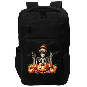 Skeleton Boo Pumpkin Halloween For Halloween Impact Tech Backpack