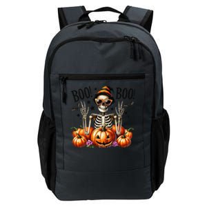 Skeleton Boo Pumpkin Halloween For Halloween Daily Commute Backpack