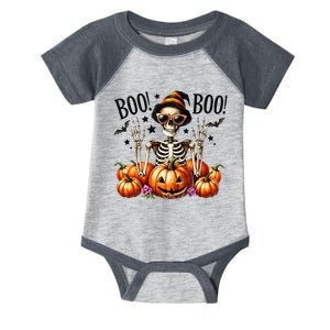 Skeleton Boo Pumpkin Halloween For Halloween Infant Baby Jersey Bodysuit