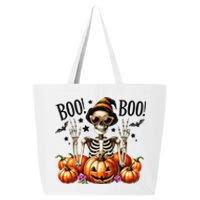 Skeleton Boo Pumpkin Halloween For Halloween 25L Jumbo Tote