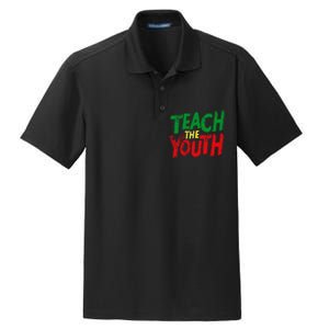 Strong Black Pride Teach The  Power Dry Zone Grid Polo