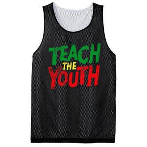 Strong Black Pride Teach The  Power Mesh Reversible Basketball Jersey Tank