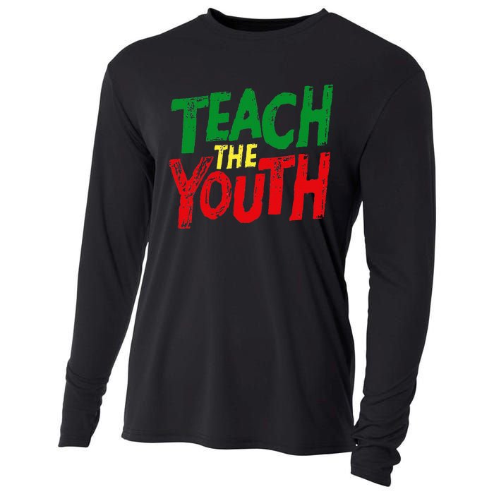 Strong Black Pride Teach The  Power Cooling Performance Long Sleeve Crew