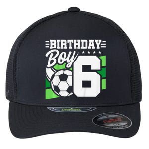 Soccer Birthday Party 6 Year Old Boy 6th Birthday Flexfit Unipanel Trucker Cap