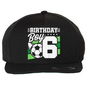 Soccer Birthday Party 6 Year Old Boy 6th Birthday Wool Snapback Cap