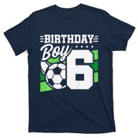 Soccer Birthday Party 6 Year Old Boy 6th Birthday T-Shirt