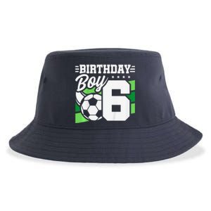 Soccer Birthday Party 6 Year Old Boy 6th Birthday Sustainable Bucket Hat