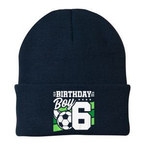 Soccer Birthday Party 6 Year Old Boy 6th Birthday Knit Cap Winter Beanie