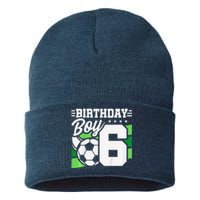 Soccer Birthday Party 6 Year Old Boy 6th Birthday Sustainable Knit Beanie