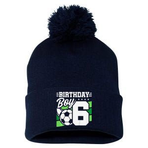 Soccer Birthday Party 6 Year Old Boy 6th Birthday Pom Pom 12in Knit Beanie