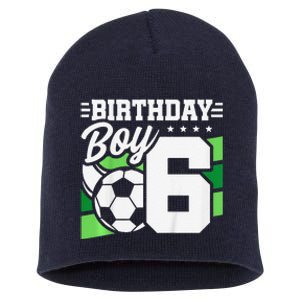 Soccer Birthday Party 6 Year Old Boy 6th Birthday Short Acrylic Beanie