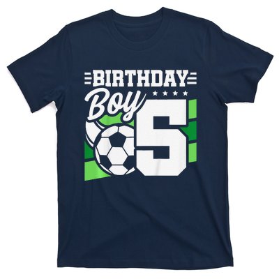 Soccer Birthday Party 5 Year Old Boy 5th Birthday T-Shirt