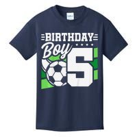 Soccer Birthday Party 5 Year Old Boy 5th Birthday Kids T-Shirt