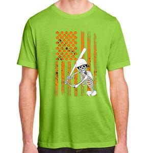 Skeleton Baseball Player Fan Skeleton Halloween Baseball Adult ChromaSoft Performance T-Shirt