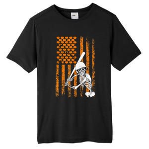 Skeleton Baseball Player Fan Skeleton Halloween Baseball Tall Fusion ChromaSoft Performance T-Shirt