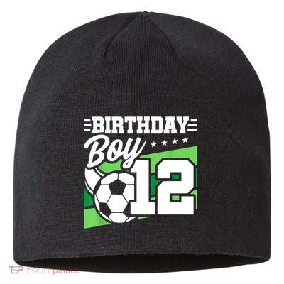 Soccer Birthday Party 12 Year Old Boy 12th Birthday Sustainable Beanie