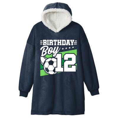 Soccer Birthday Party 12 Year Old Boy 12th Birthday Hooded Wearable Blanket