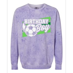 Soccer Birthday Party Birthday Boy Soccer Birthday Colorblast Crewneck Sweatshirt