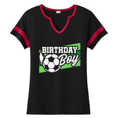 Soccer Birthday Party Birthday Boy Soccer Birthday Ladies Halftime Notch Neck Tee