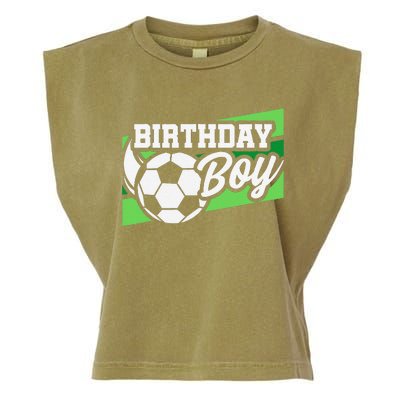 Soccer Birthday Party Birthday Boy Soccer Birthday Garment-Dyed Women's Muscle Tee