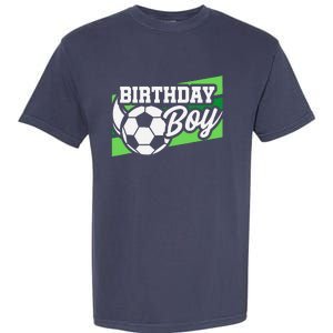 Soccer Birthday Party Birthday Boy Soccer Birthday Garment-Dyed Heavyweight T-Shirt