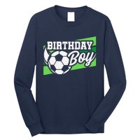 Soccer Birthday Party Birthday Boy Soccer Birthday Long Sleeve Shirt