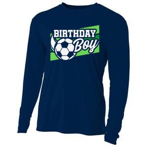 Soccer Birthday Party Birthday Boy Soccer Birthday Cooling Performance Long Sleeve Crew